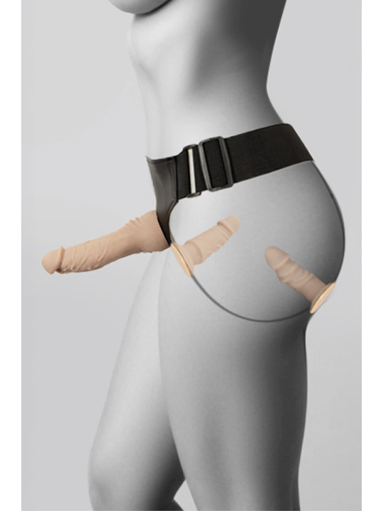Gode-ceinture 3 dildos multi-positions - You2Toys