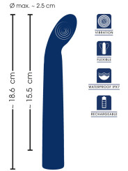 Vibro point G flexible 18,6 x 2,5 cm - Sweet Smile