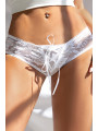 Culotte ouverte dentelle O Blanc - Litolu Lingerie