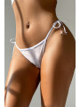 String brodé dans le dos Blanc - Litolu Lingerie