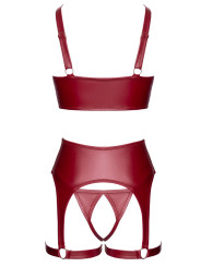 Ensemble seins nus 3 pièces Rouge - Cottelli LINGERIE