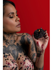 Set 2 bougies rose Bondage - Taboom