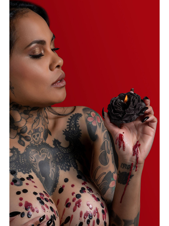Set 2 bougies rose Bondage - Taboom