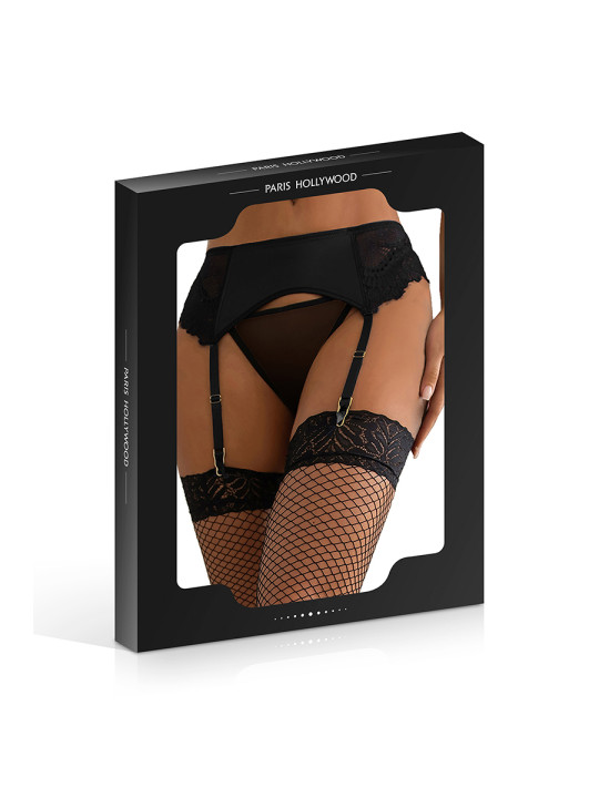 String ouvert à strass noir