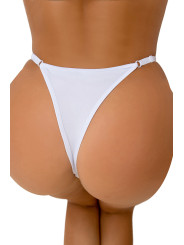 String ouvert à strass blanc