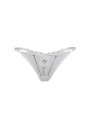 String ouvert à strass blanc