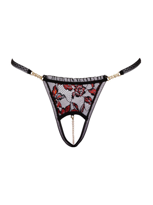 String dentelle ouvert bicolore - Cottelli LINGERIE