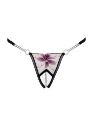 String ouvert Fleur brodée - Cottelli LINGERIE