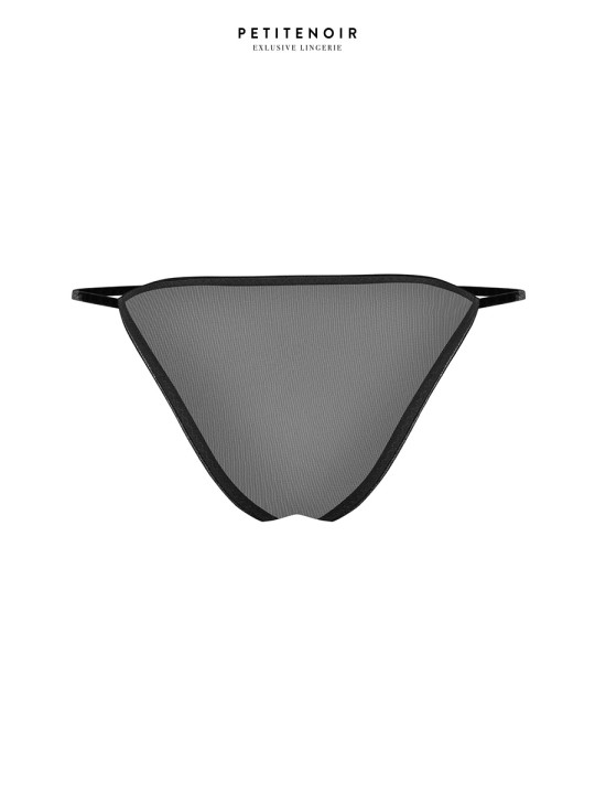 Slip échancré tulle et broderies
