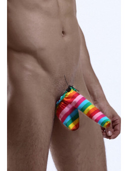 Cache-sexe multicolore