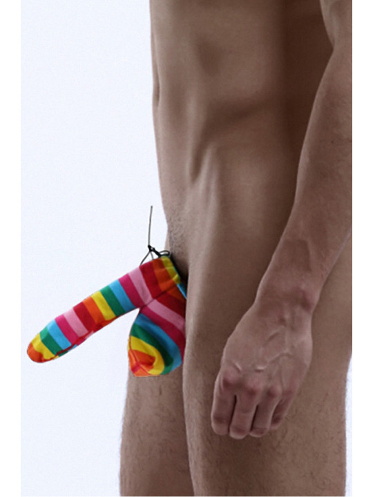 Cache-sexe multicolore