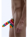 Cache-sexe multicolore