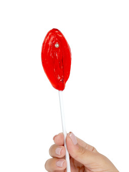 Sucette vulve fraise - Secret Play