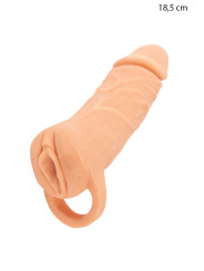 Masturbateur et extension de pénis  18,5 cm - Nature Skin