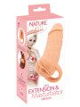 Masturbateur et extension de pénis  18,5 cm - Nature Skin