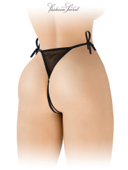 String noir ouvert à nouer Stella - Fashion Secret