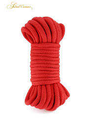 Corde de bondage rouge 10m - Sweet Caress