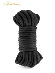 Corde de bondage noire 10m - Sweet Caress