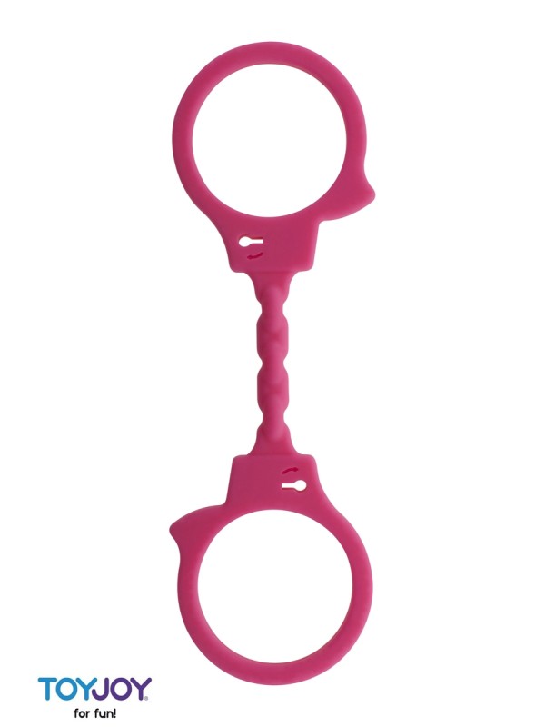 Menottes silicone stretchy - rose
