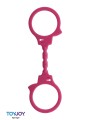 Menottes silicone stretchy - rose