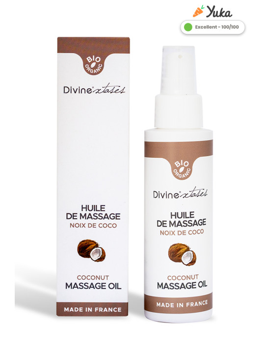Huile de massage gourmande BIO Noix de coco