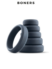 Set de 6 anneaux de pénis larges - Boners