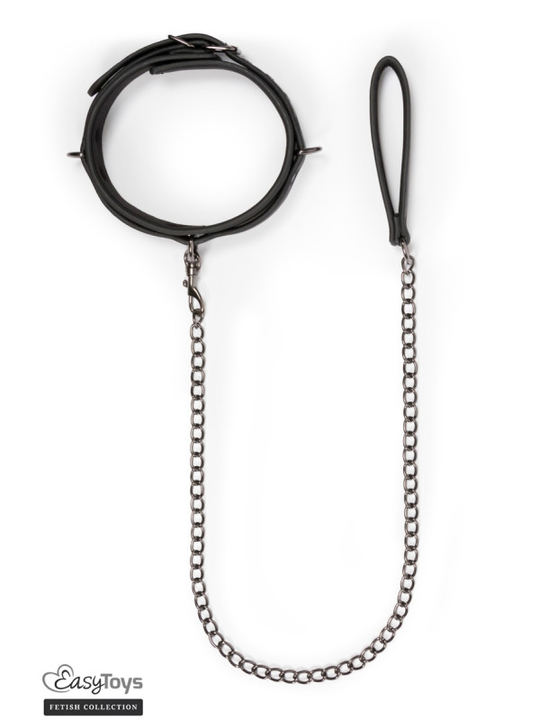 Collier fétichiste et laisse - Easytoys Fetish Collection