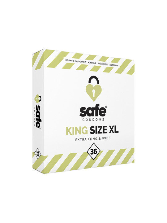 36 préservatifs Safe King Size XL