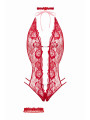 Ensemble body ouvert Renee rouge - Christine