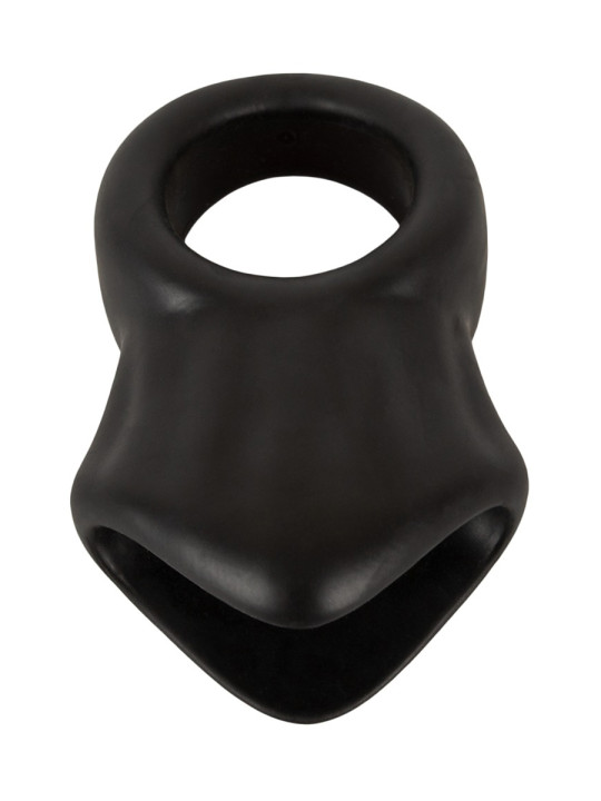 Cock Ring avec Ball Stretcher liquid silicone - Erecto 