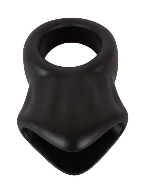 Cock Ring avec Ball Stretcher liquid silicone - Erecto 