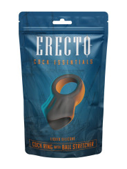 Cock Ring avec Ball Stretcher liquid silicone - Erecto 