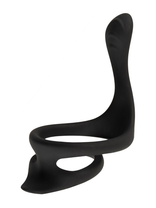 Cock & Ball Ring liquid silicone avec écarteur de périnée - Erecto