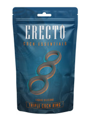 Triple Cock Ring liquid silicone - Erecto