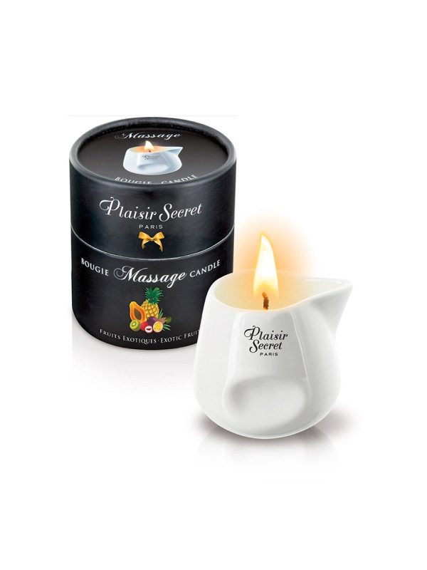 Bougie de massage gourmande fruits exotiques