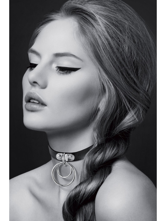 Collier Fetish avec double  anneau - Bijoux pour Toi