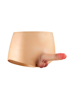 Culotte avec gode réaliste plein