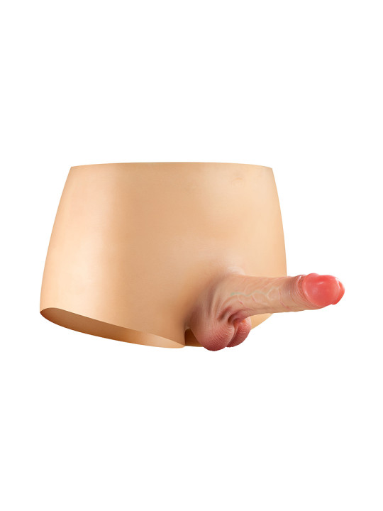 Culotte avec gode réaliste plein
