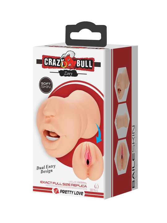 Masturbateur réaliste Zoey bouche et vagin