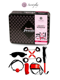 Kit BDSM 8 pièces - Rouge & Noir