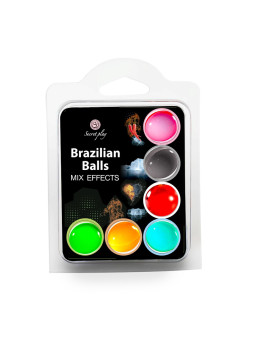 6 Brazilian balls avec effets différents