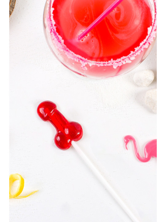 Sucette pénis daiquiri fraise avec alcool