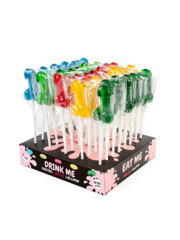 Présentoir avec 40 sucettes pénis alcoolisees