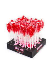 Présentoir de 40 sucettes vulve à la fraise