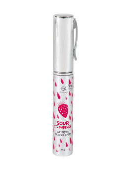 Spray sexe oral et bouche humide à la fraise acide