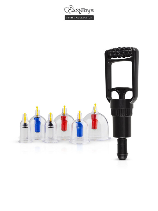 Coffret 6 ventouses Cupping Set - EasyToys Fetish Collection