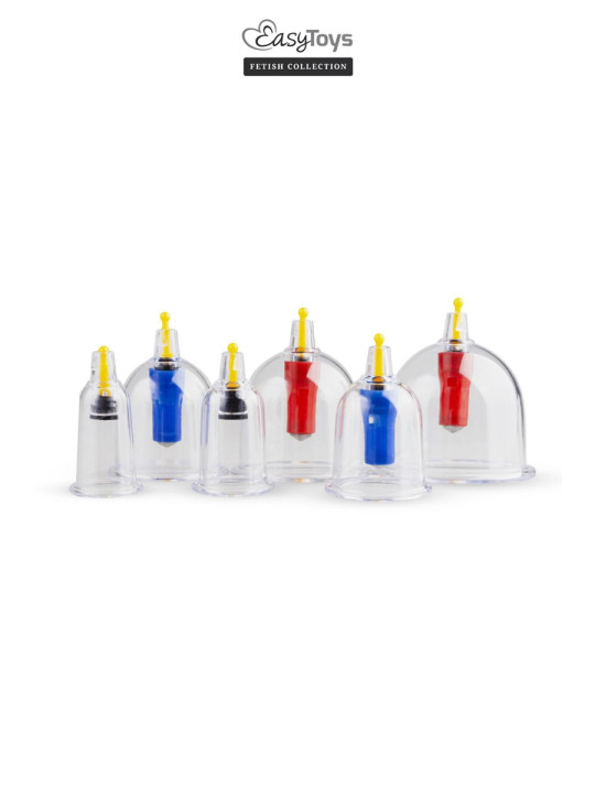 Coffret 6 ventouses Cupping Set - EasyToys Fetish Collection