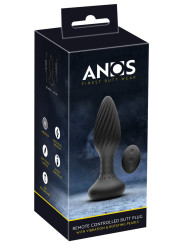 Plug anal vibrant et rotatif télécommandé - Anos