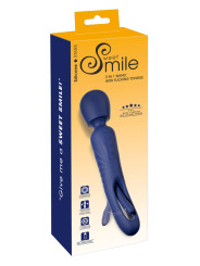 Vibro Wand réversible avec langue vibrante - Sweet Smile