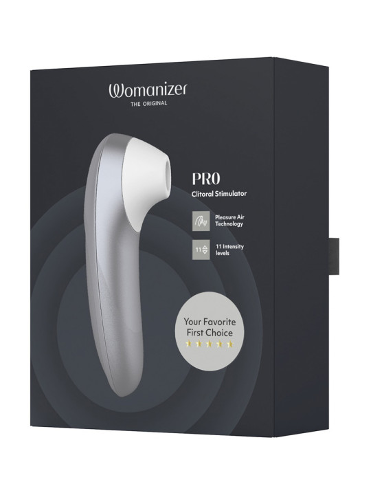 Stimulateur clitoridien Womanizer Pro argent